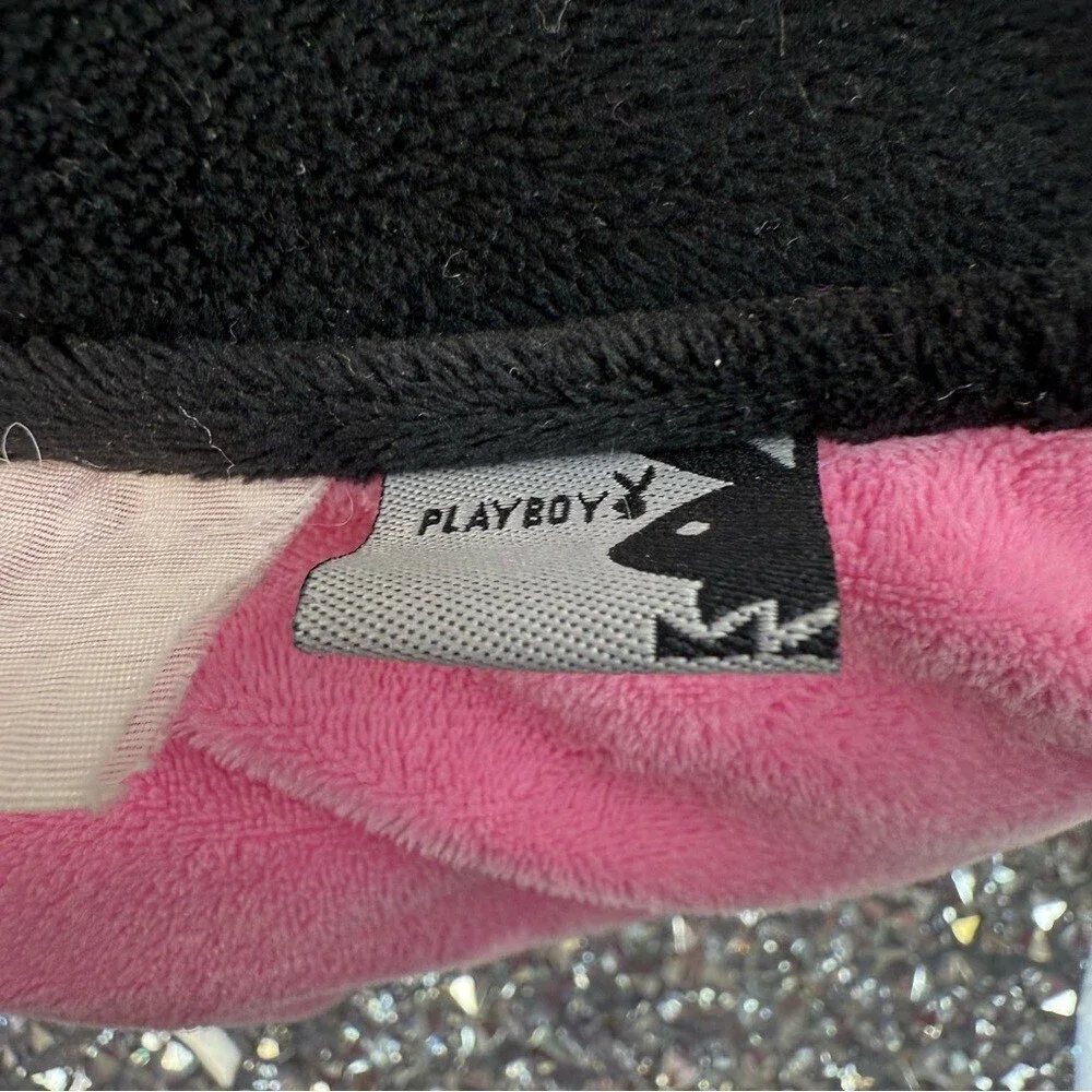 Playboy Bunny pillow Y2K, 2000s rare Pink and Black Plush Decorative Pillow